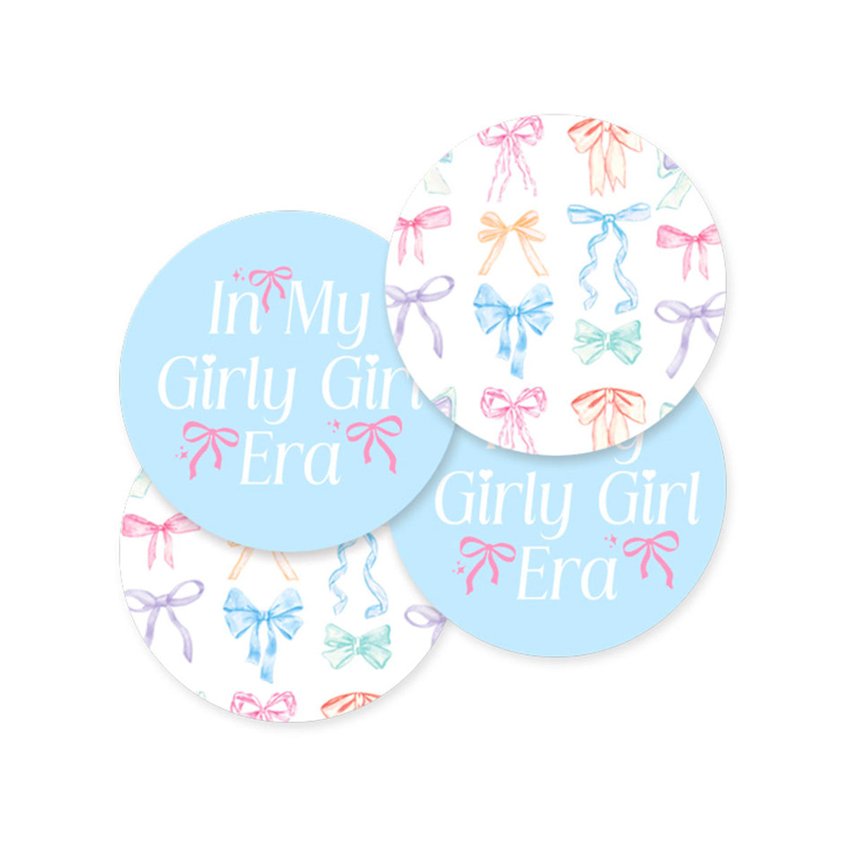 In My Girly Girl Era Bow Coaster Set