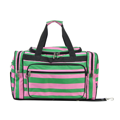 Pink Peppermint Canvas 20" Duffle Bag