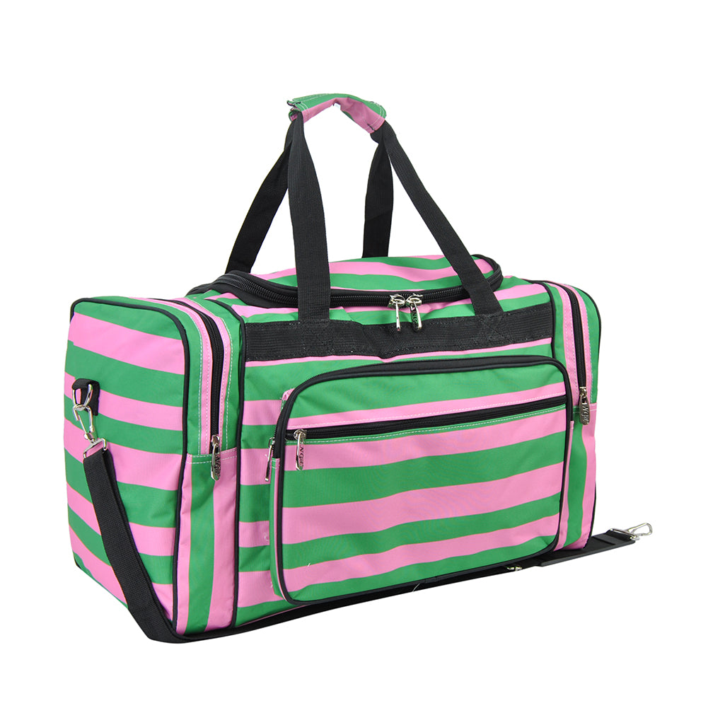 Pink Peppermint Canvas 20" Duffle Bag