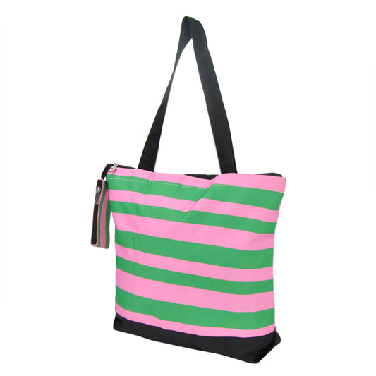 Pink Peppermint Canvas Tote Bag