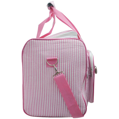 Seersucker Pink  20" Duffle Bag