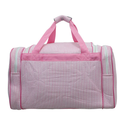 Seersucker Pink  20" Duffle Bag