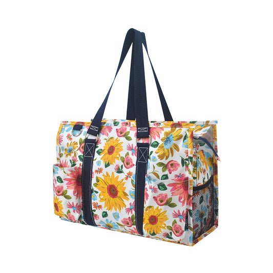 15" Petal Daydream Zippered Caddy Organizer Tote Bag