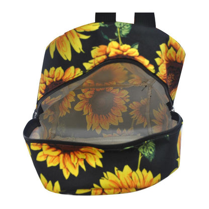 Sunflower Medium Size Canvas Backpack