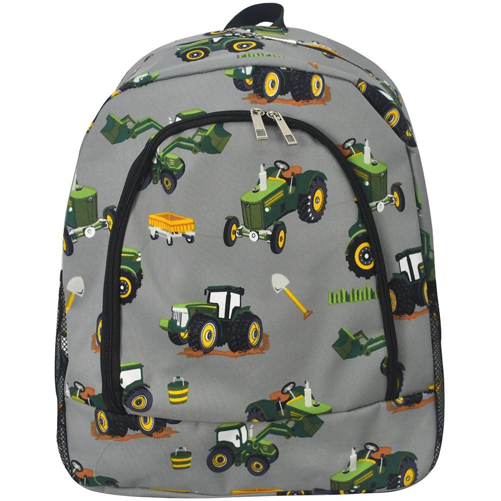 Tractor Trucks Canvas Backpack