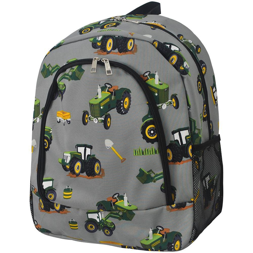 Tractor Trucks Canvas Backpack