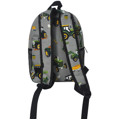 Tractor Trucks Medium Size Canvas Backpack