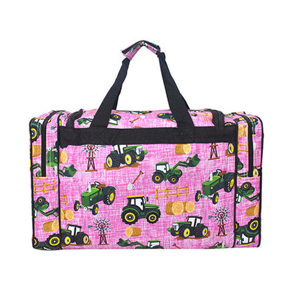 Tractor Field Truck Canvas 20" Duffle Bag