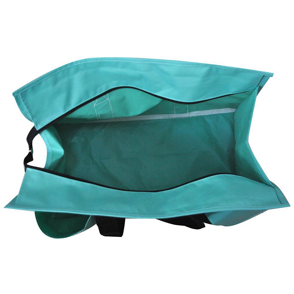 15" Solid Color Mint Zippered Caddy Organizer Tote Bag