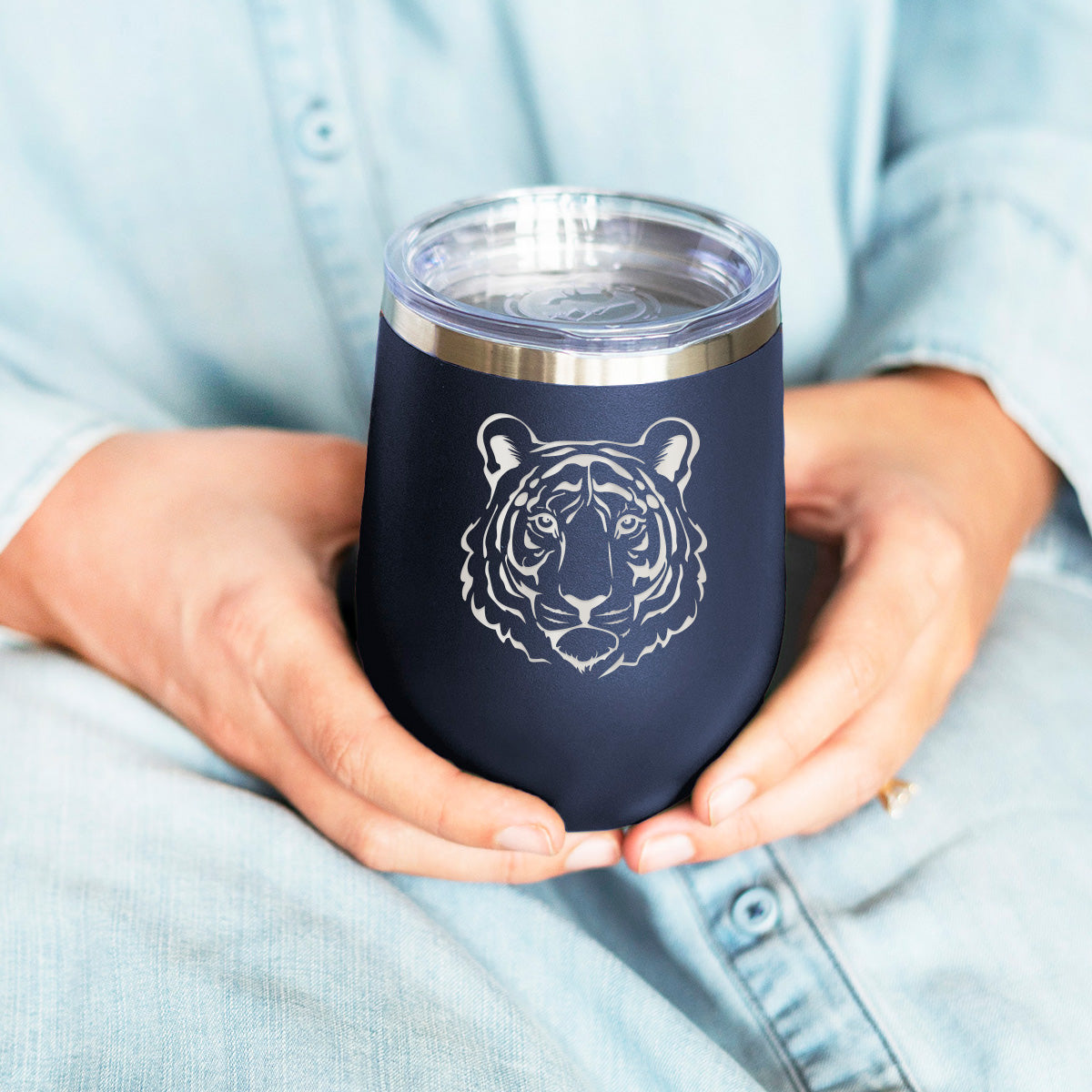 Tiger 12oz Navy Insulated Tumbler