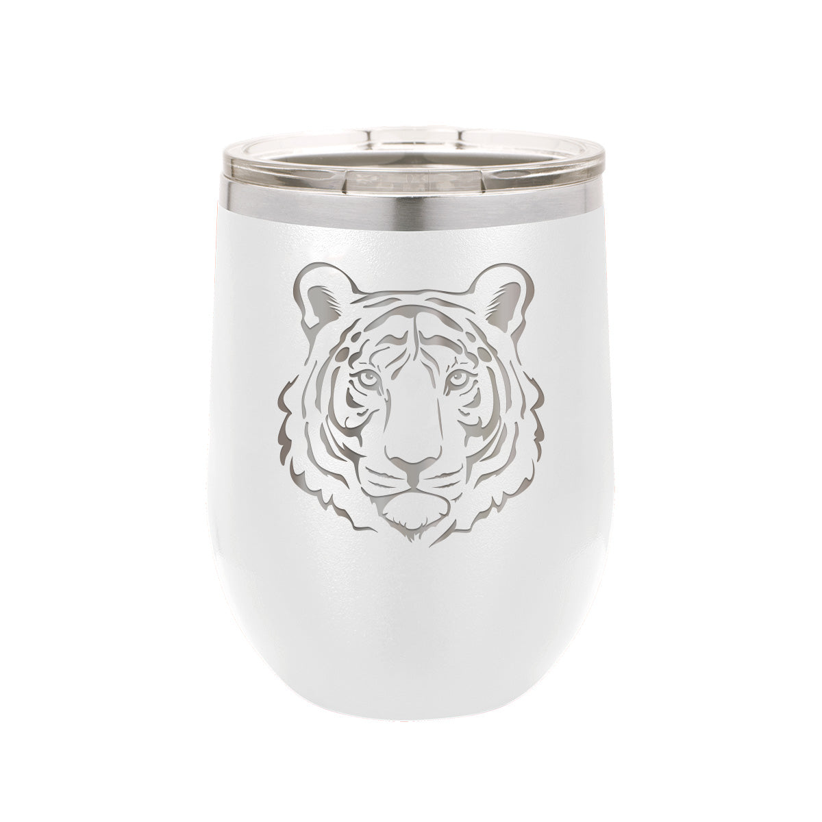 Tiger 12oz White Insulated Tumbler