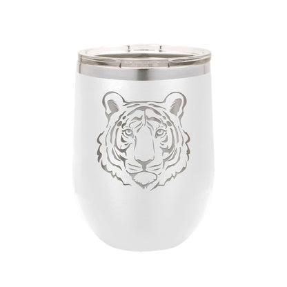 Tiger 12oz White Insulated Tumbler