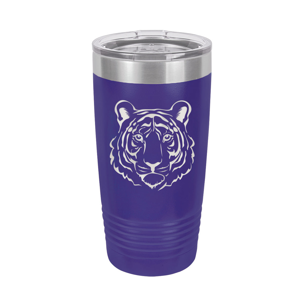 Tiger 20oz Purple Insulated Tumbler