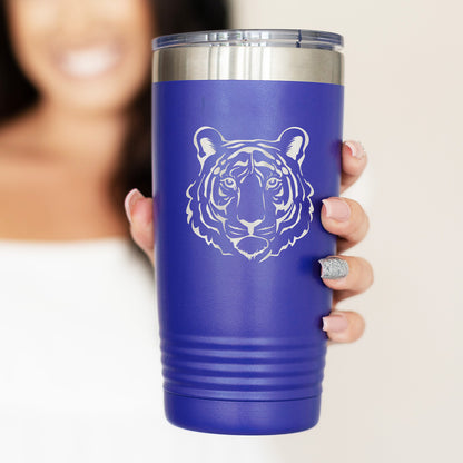 Tiger 20oz Purple Insulated Tumbler