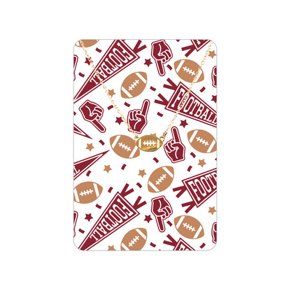 Garnet Football Fan Necklace & Keepsake Card