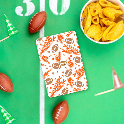 Orange Football Fan Necklace & Keepsake Card