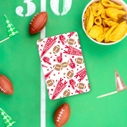 Red Football Fan Necklace & Keepsake Card