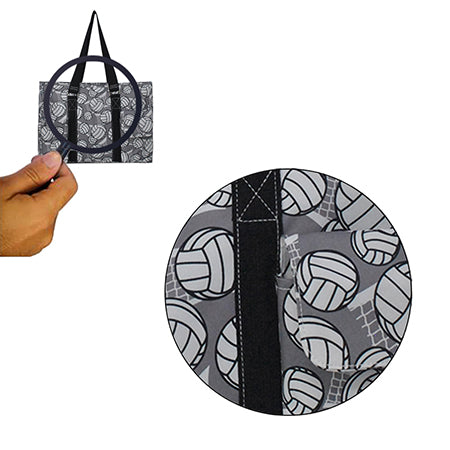 18" Volleyball Court Zippered Caddy Large Organizer Tote Bag