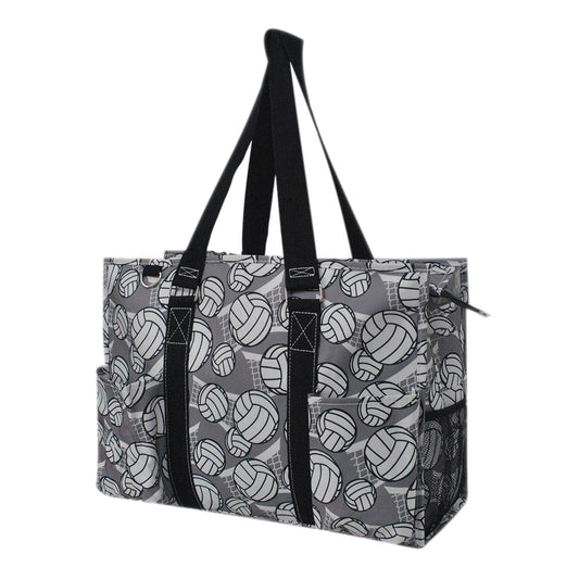 18" Volleyball Court Zippered Caddy Large Organizer Tote Bag