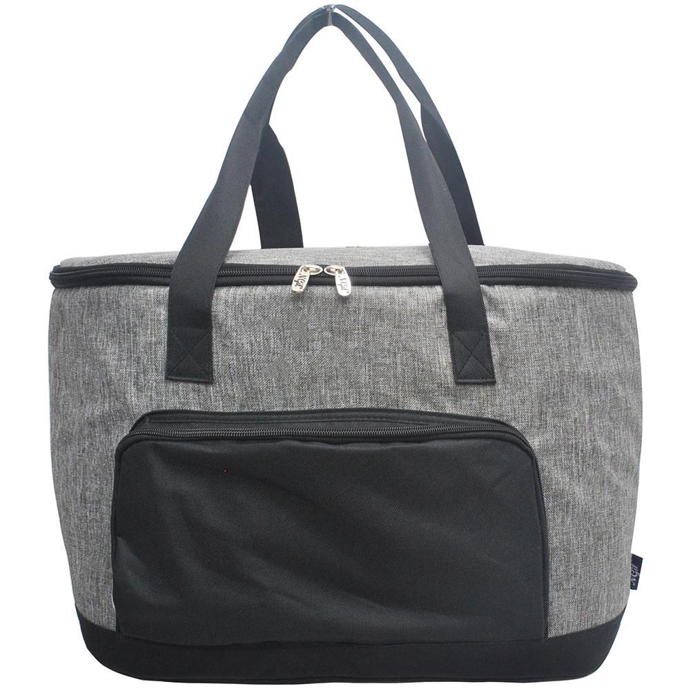 Gray Crosshatch Cooler Bag