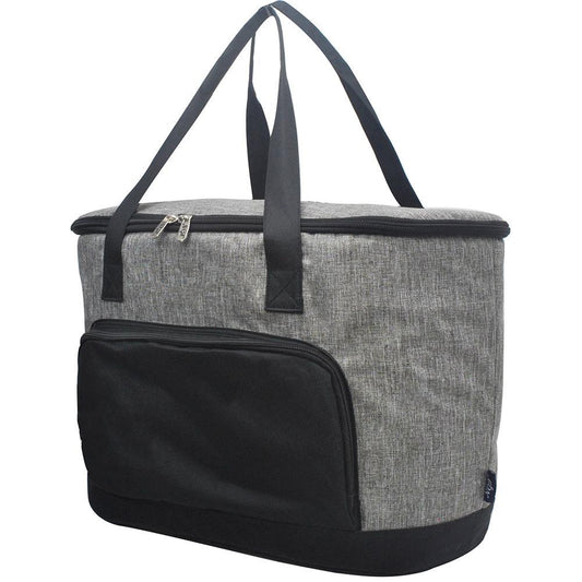 Gray Crosshatch Cooler Bag