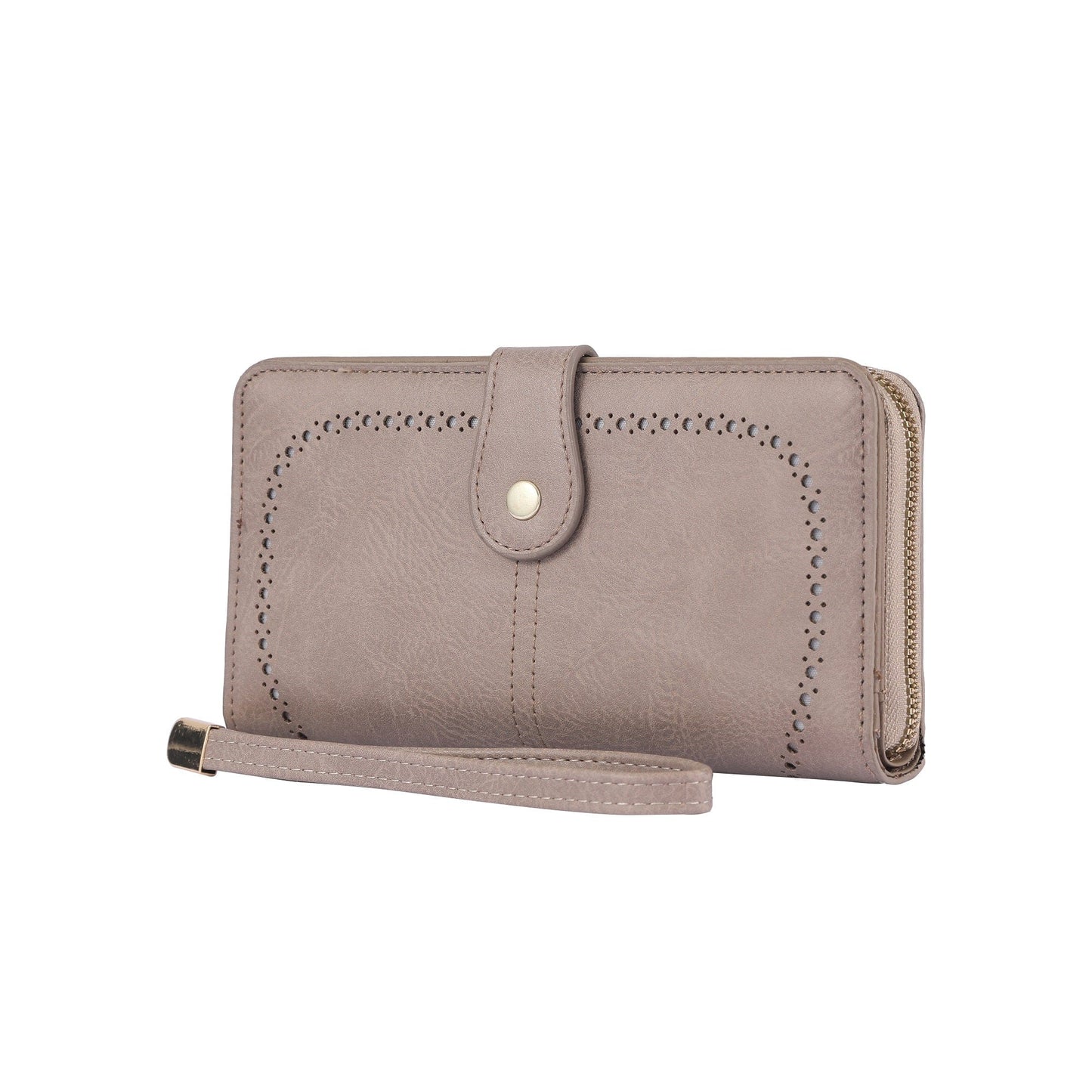 Rachel Vegan Leather Laser Cut Out Detail Wallet/Wristlet