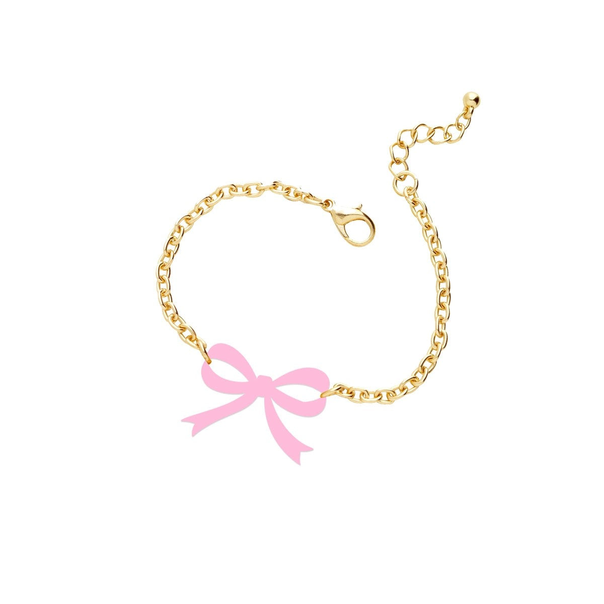 Light Pink Bow Split Bracelet