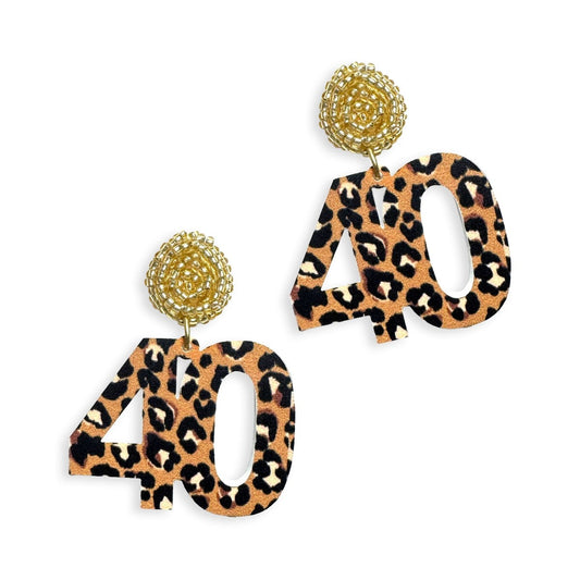 Spotlight Mega Leopard 40 Earrings