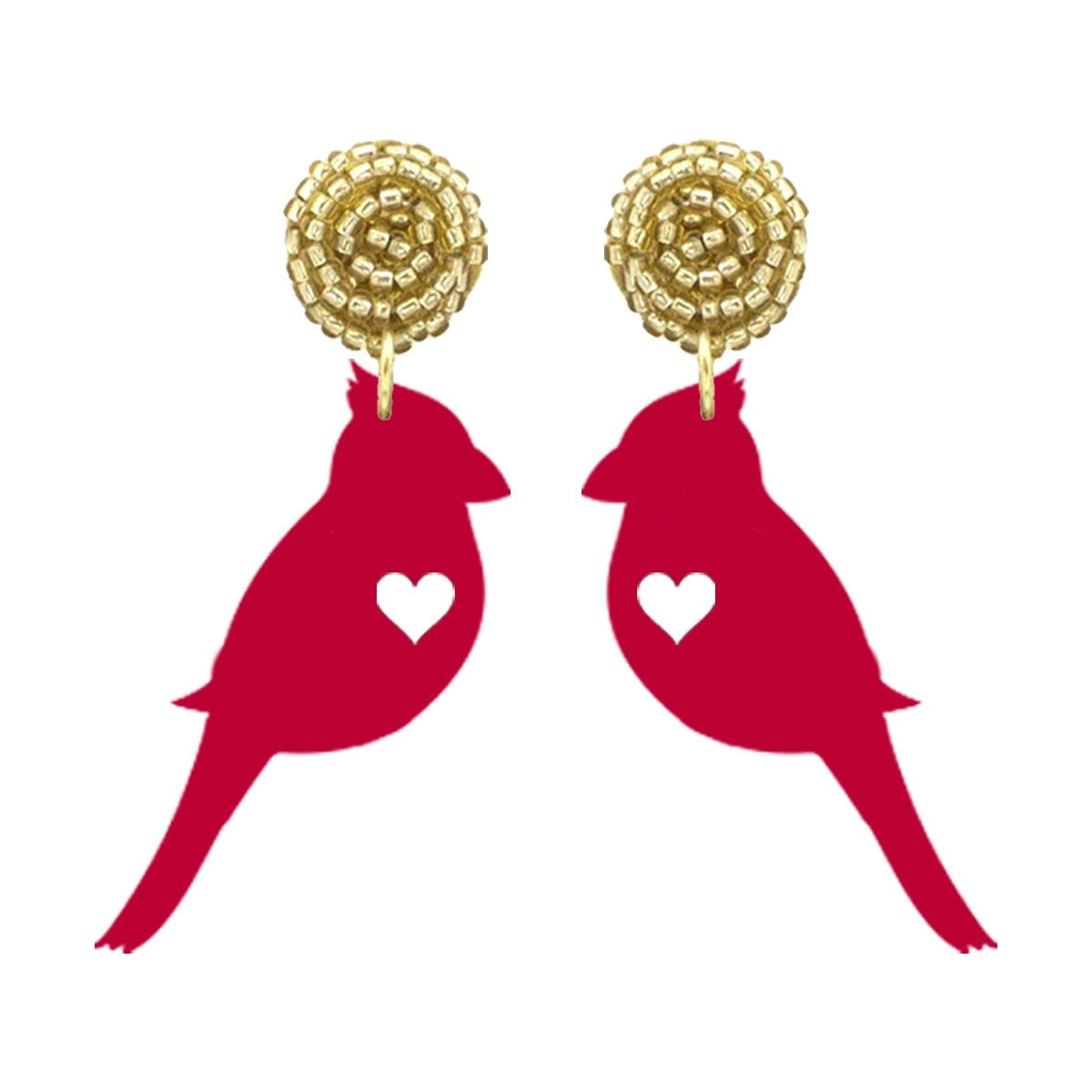 Red Cardinal Earrings