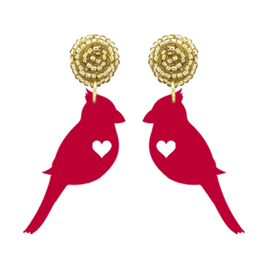 Red Cardinal Earrings