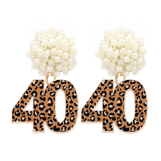 Spotlight Mega Leopard 40 Earrings