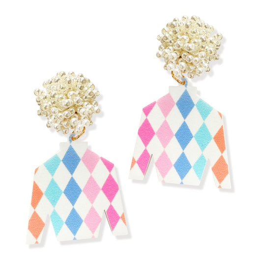 Bright Diamonds Jockey Earrings