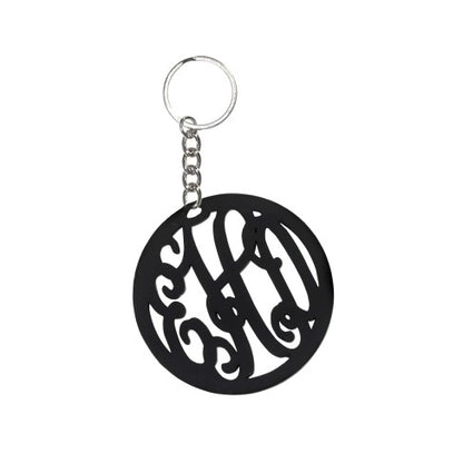 Vine Monogram Acrylic Keychain