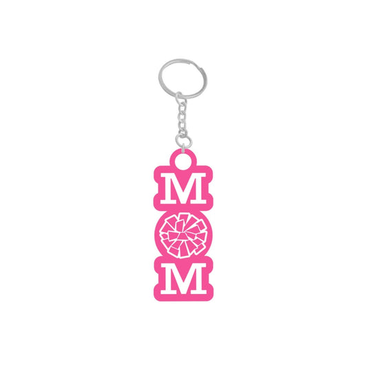 Cheer Mom Hot Pink Keychain