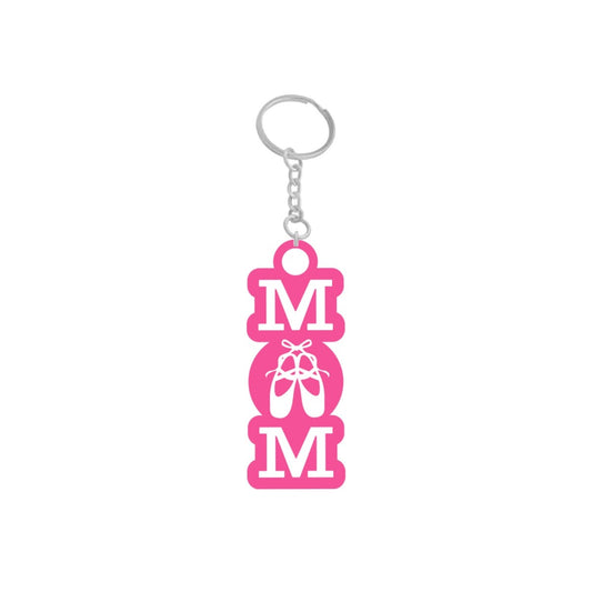 Dance Mom Hot Pink Keychain