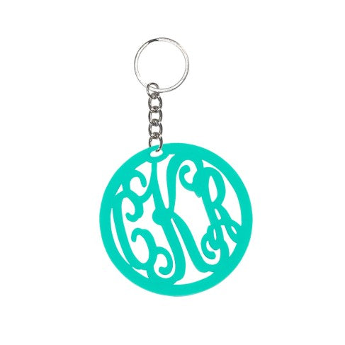 Vine Monogram Acrylic Keychain