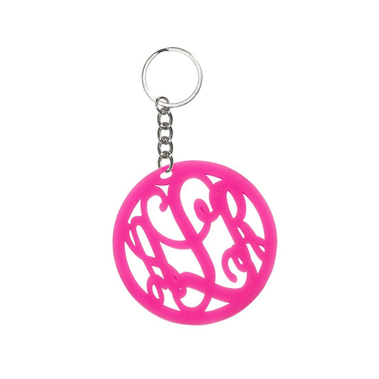 Vine Monogram Acrylic Keychain