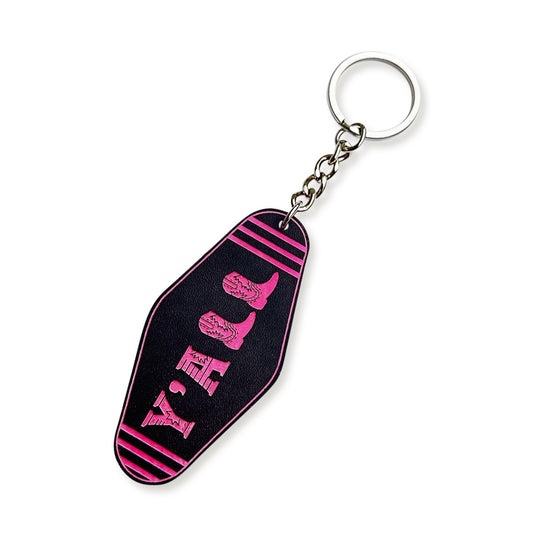 Black YAll Keychain