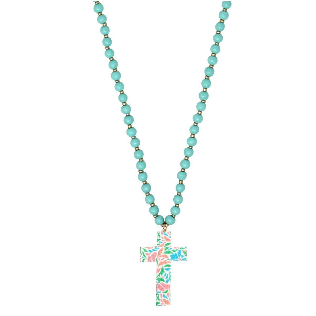 Sadie Cross Mint Jennifer Necklace