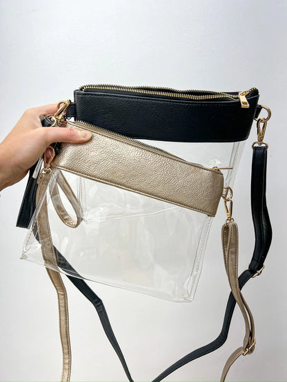 Game Day Clear Crossbody Bag/Clutch