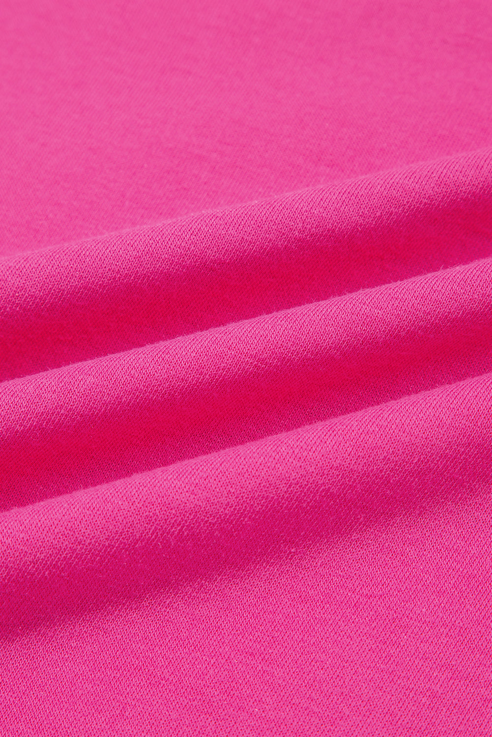 Rose Red Color block Edge Drop Shoulder T Shirt and Skirt 2Pcs Set