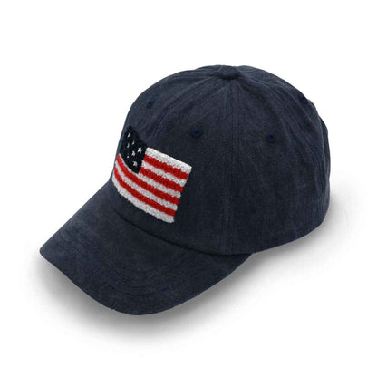 American Flag Chenille Patch Baseball Cap