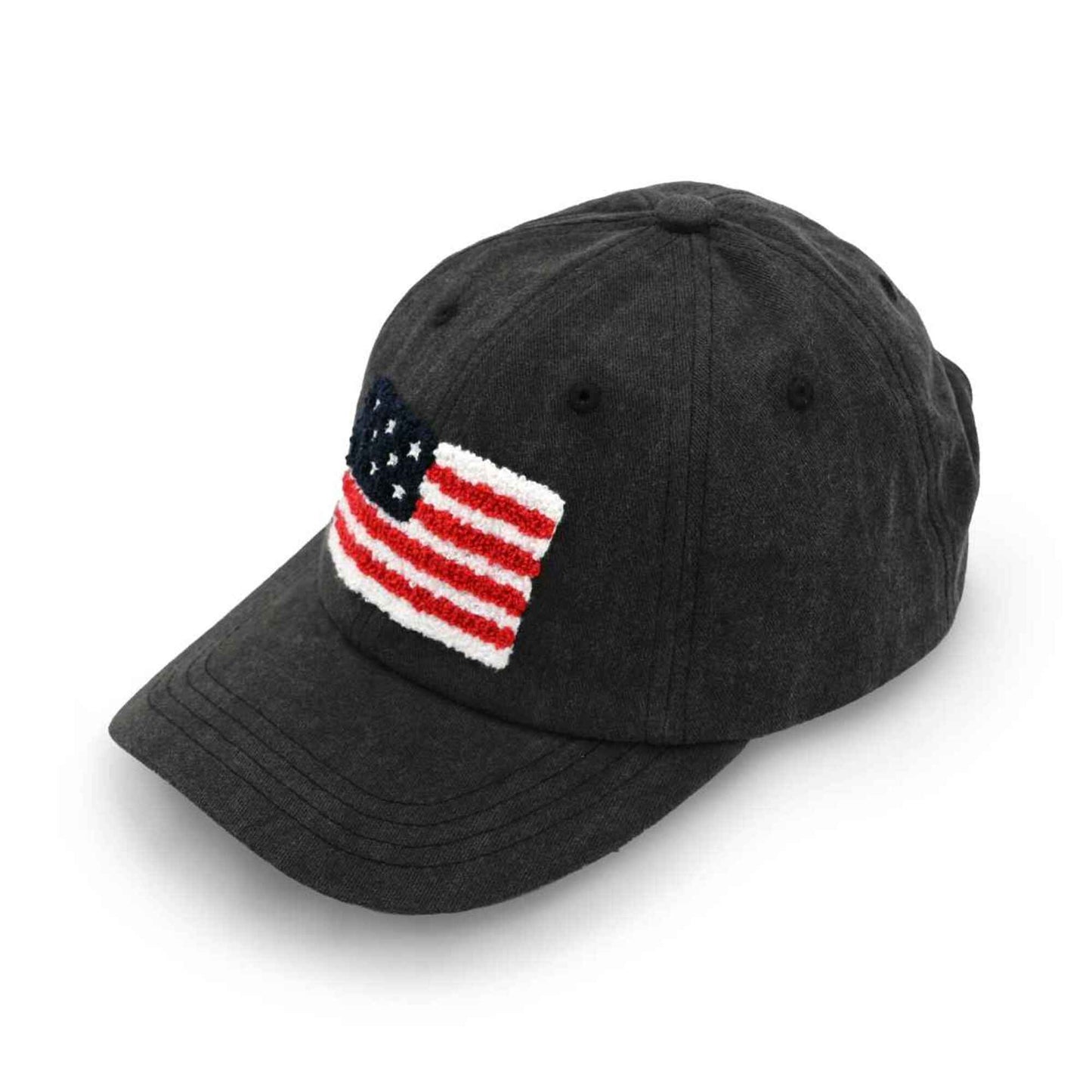 American Flag Chenille Patch Baseball Cap