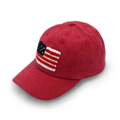 American Flag Chenille Patch Baseball Cap