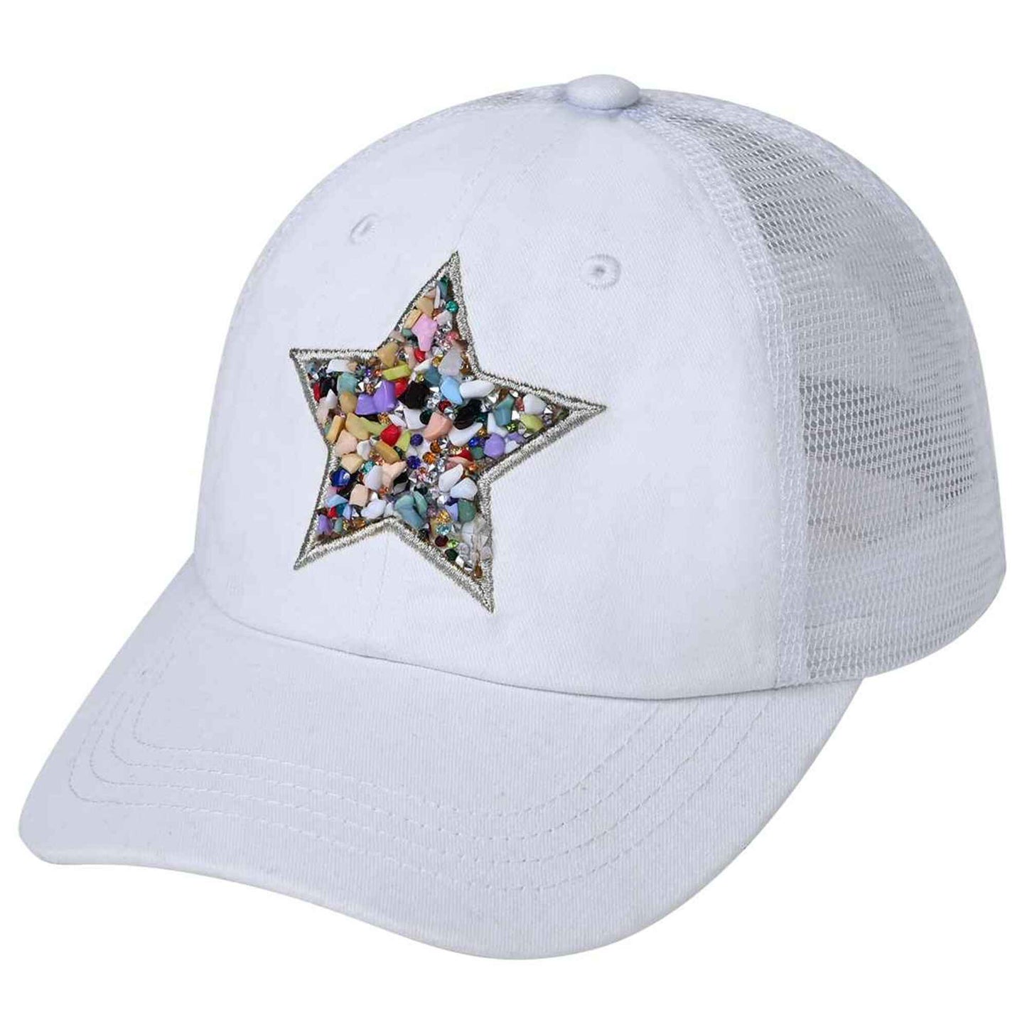 Star Stone Embellishment Baseball Cap