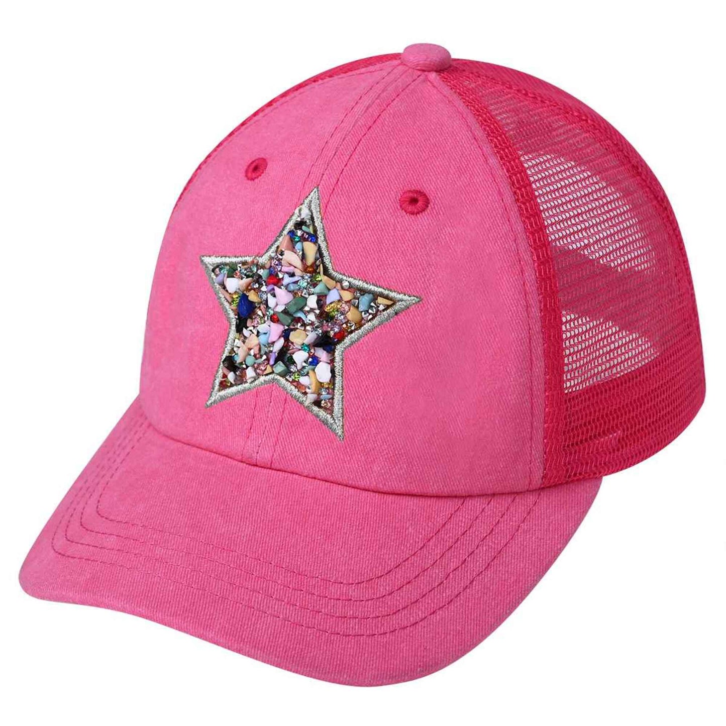 Star Stone Embellishment Baseball Cap