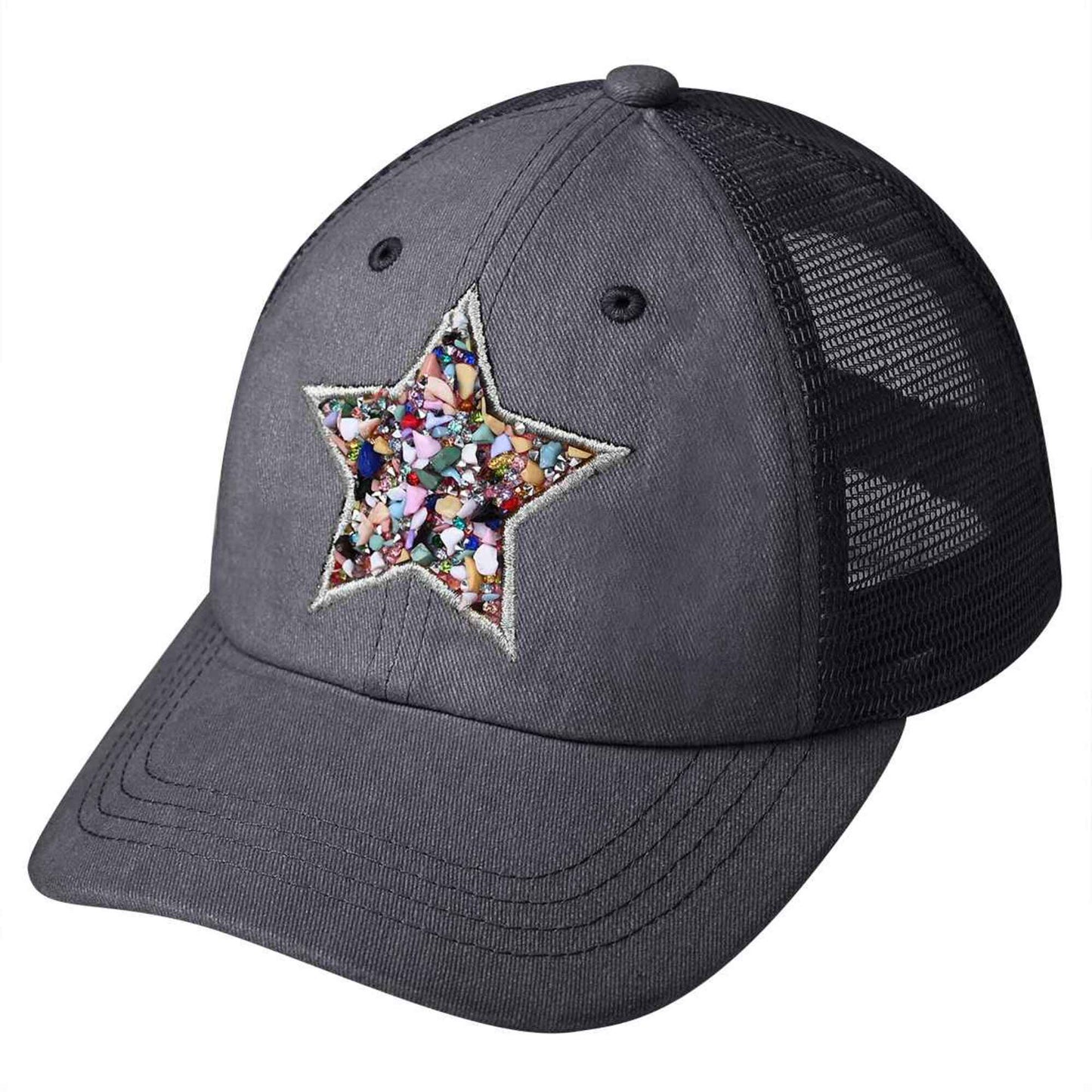 Star Stone Embellishment Baseball Cap