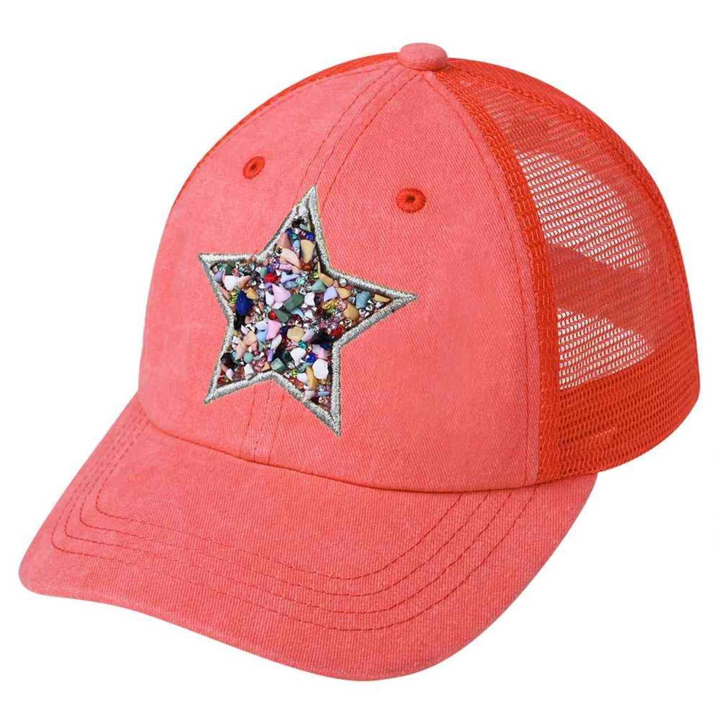 Star Stone Embellishment Baseball Cap