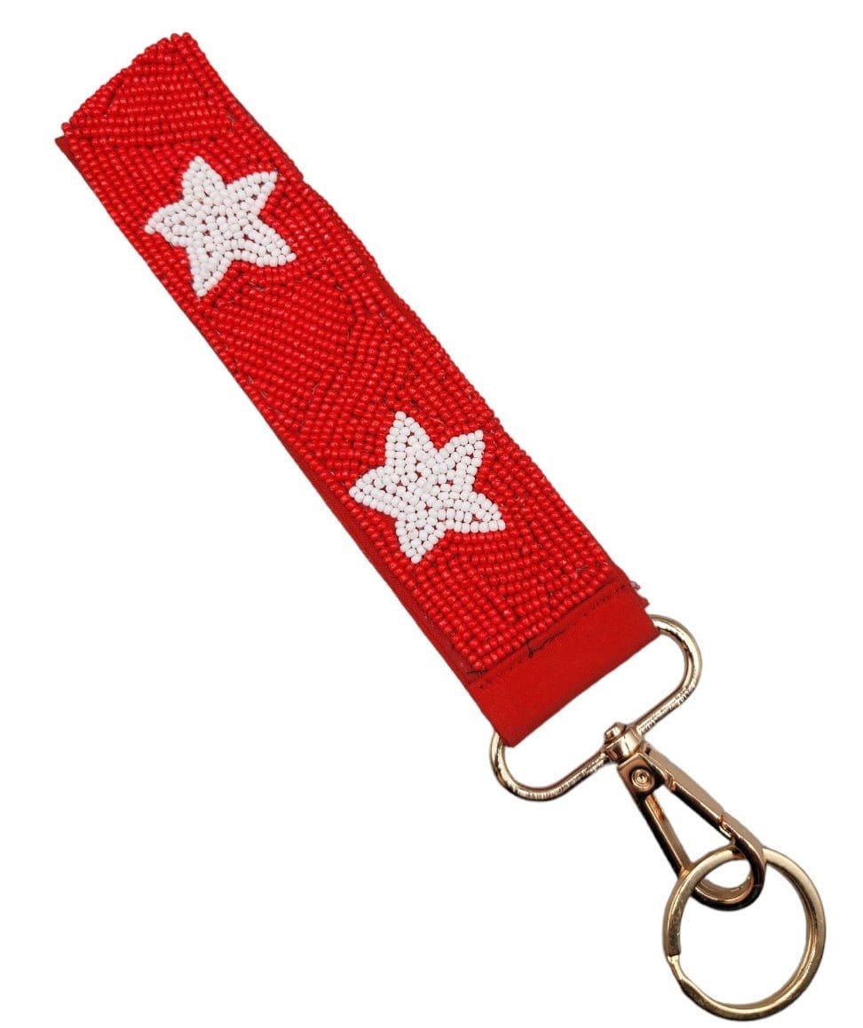 Star Beaded Keychain Wristlet