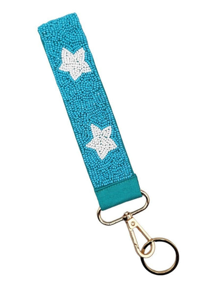 Star Beaded Keychain Wristlet